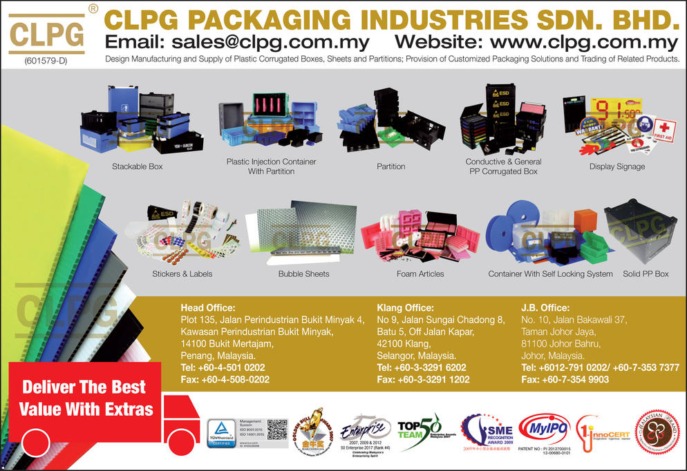 Corlite Packaging Industries Sdn Bhd Company Profile Product Range Locations Major Industrial Contacts