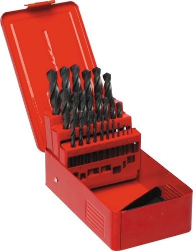 SET OF 25 HSS DRILLS 1-13.00mm x 0.5mm