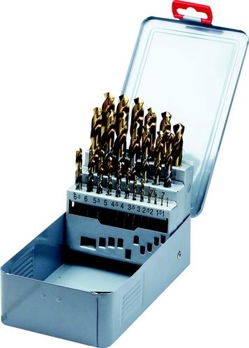 1-13.00mm x 0.5mm HSS-TIN DRILLS (SET-25)