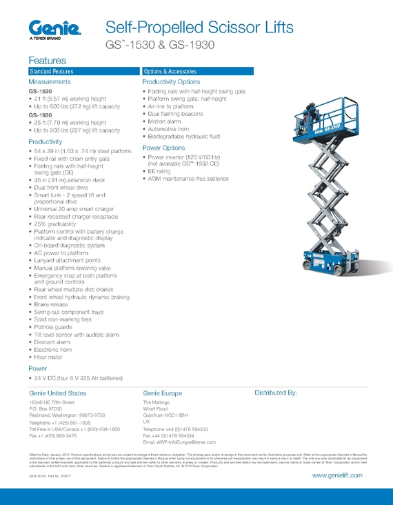 Slab Scissor Lifts