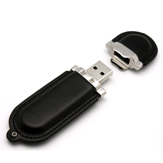 Basic PU Leather USB with Keyholder