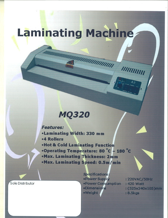 MQ320 Laminating Machine