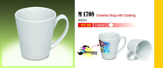 M1708 CERAMIC MUG WITH COATING