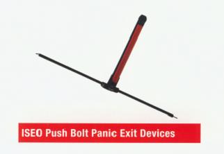 ISEO Push Bolt Panic Exit Devices