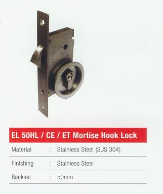 EL 50HL/CE/ET Mortise Hook Lock