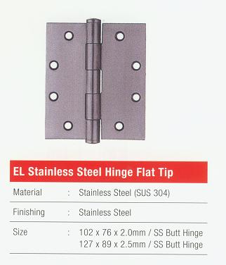 EL Stainless Steel Hinge Flat Tip