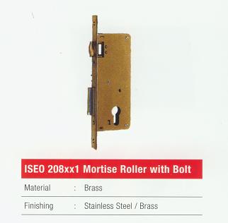 ISEO 208xx1 Mortise Roller With Bolt