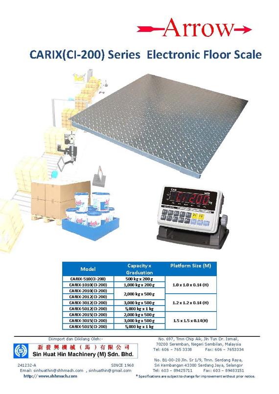 Arrow CARIX CI200-LED Floor Scale