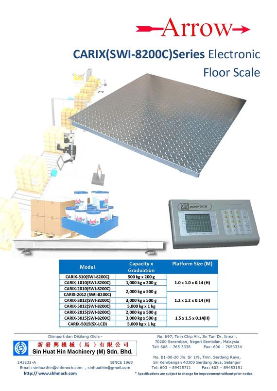 Arrow CARIX SWI-8200C Floor Scale