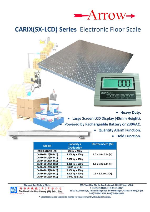 Arrow CARIX SX-LCD Floor Scale