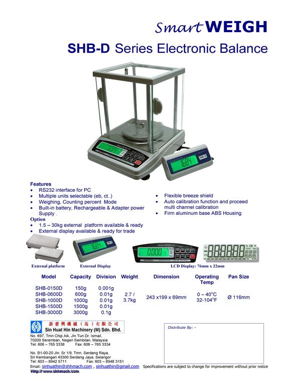 SHB-D_Series_Electronic_Balance