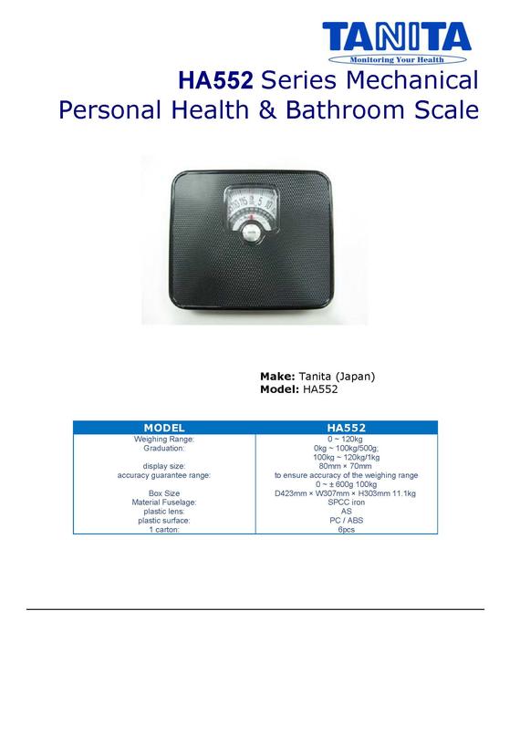 TANITA BC-730 Series Super Compact Body Composition Monitor