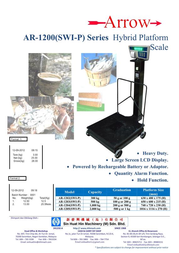 AR-1200(SWI-P) Series Hybrid Platform Scale