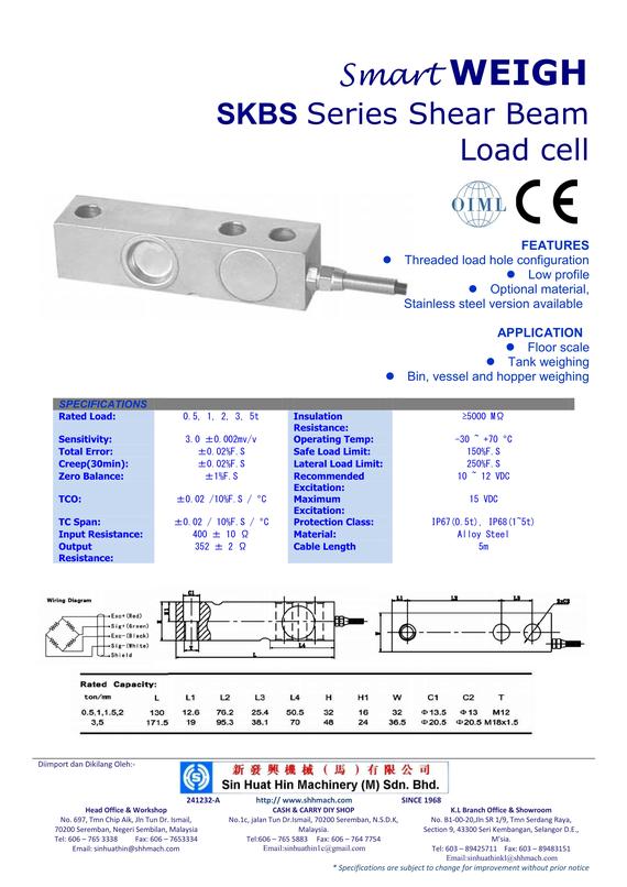 Shear Beam Load cell