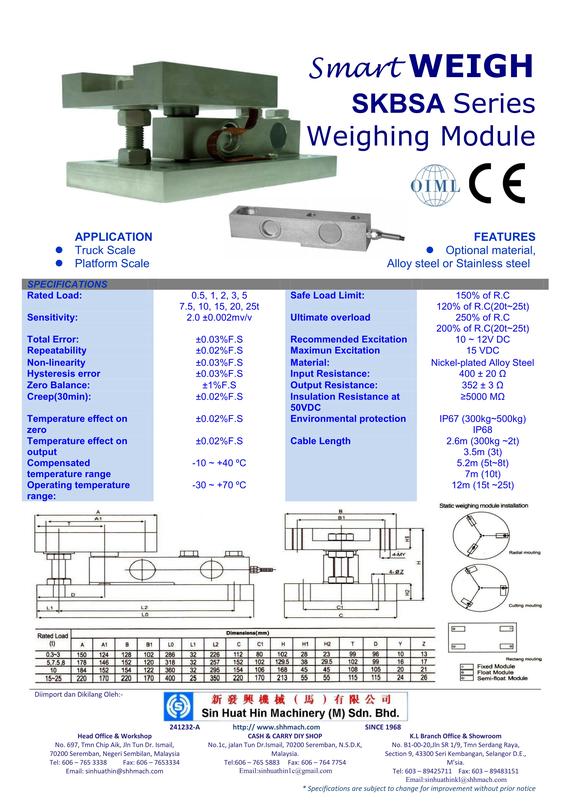 SKBSA Series Weighing Module