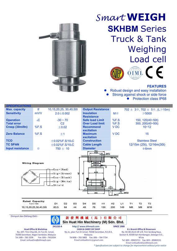 Truck & Tank Weighing Load cell