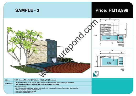 Sample 3 - Customized Fish Pond