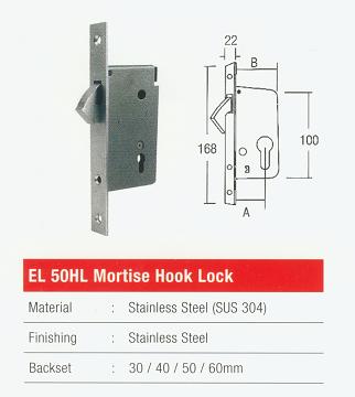 EL 50HL Mortise Hock Lock