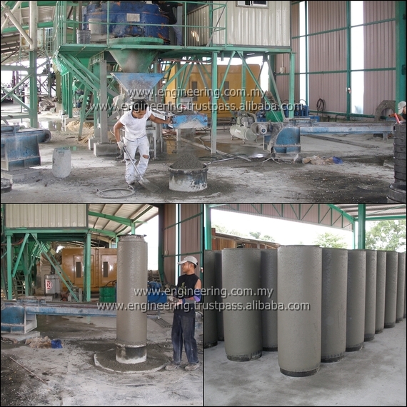 Vertical Cast Pipe Machine and Precast