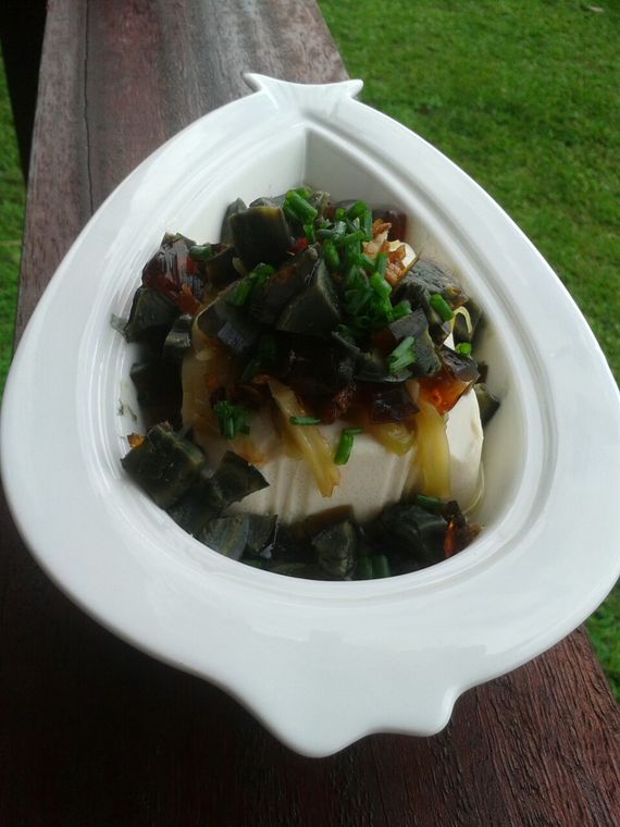 Silken Tafu With Century Egg