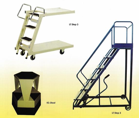 Ladder Trolley & Kick Step Stool