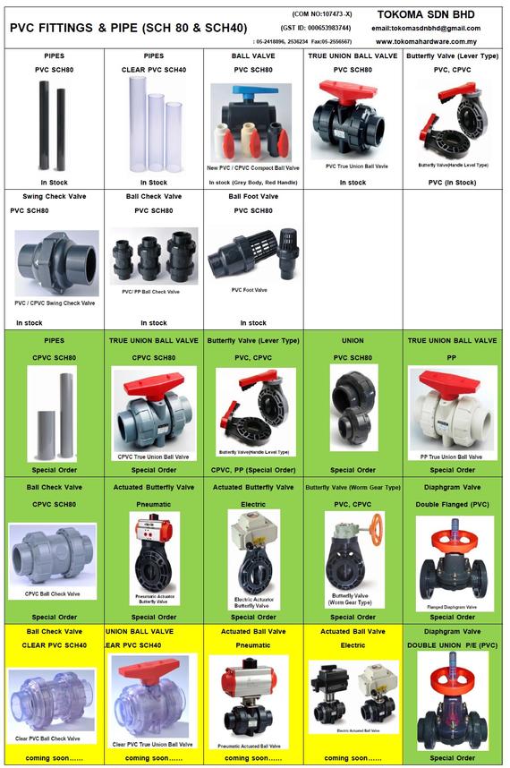 uPVC SCHEDULE 80 FITTINGS & PIPE