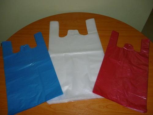 Plain Coloured T-Shirt / Vest Type Bags