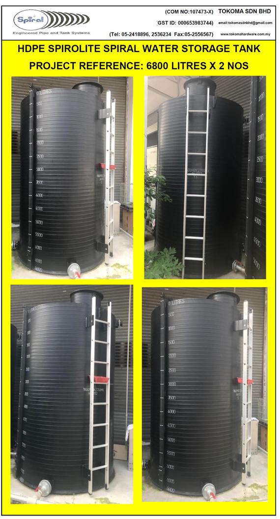 SPIROLITE - SPIRAL HDPE WATER STORAGE TANK