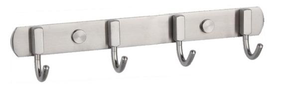 Stainless steel 4pcs single robe hook(Matt)RAL 37074M