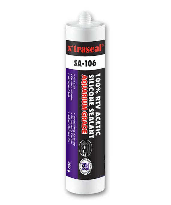 Model : SA-106 Aquarium Grade 100% RTV Acetic Silicone Sealant
