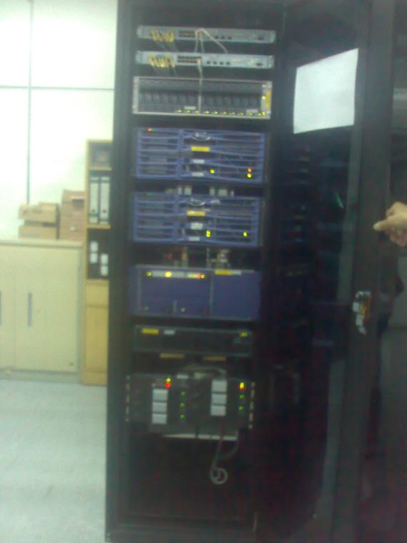 Telekom site Kuching exchange modular Inverter installation
