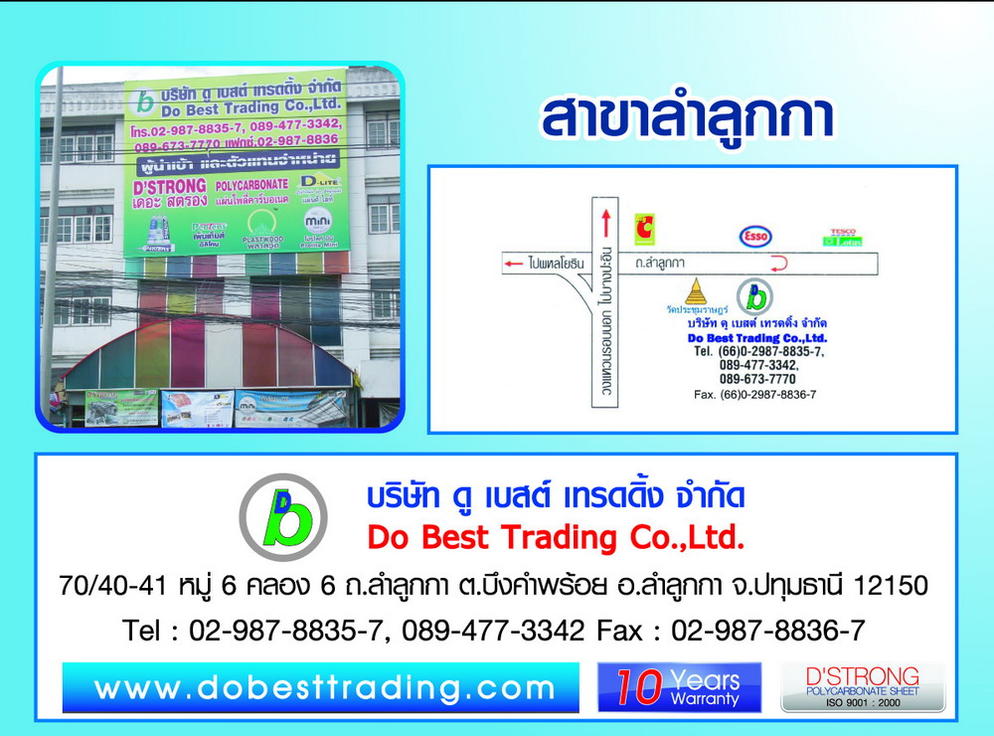 แผนที่สำนักงานใหญ่(สาขาลำลูกกา)