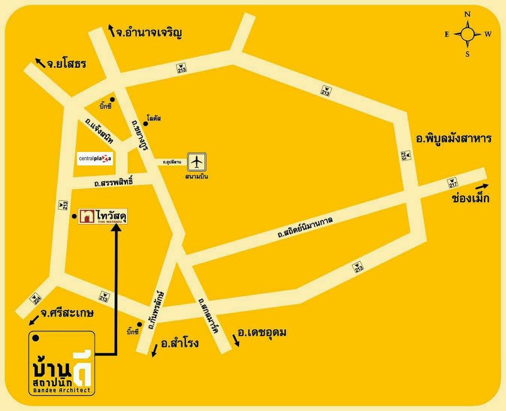 แผนที่สาขาอุบล