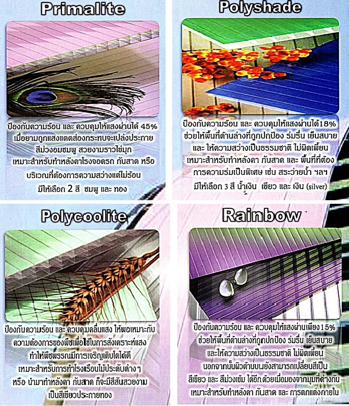 โพลีคาร์บอเนต แบบกันความร้อน
