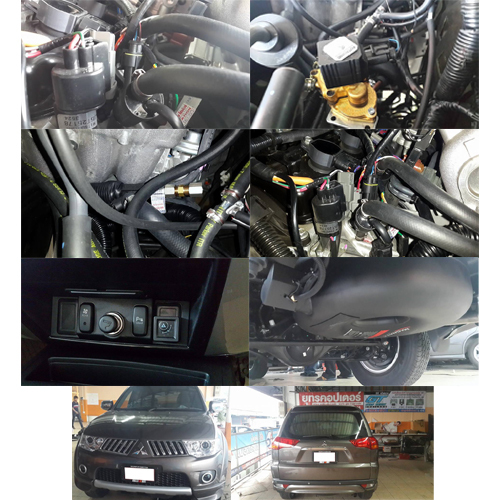 MITSUBISHI PAJERO SPOORT ป้ายแดง ติดตั้ง แก๊ส LPG AUTRONIC