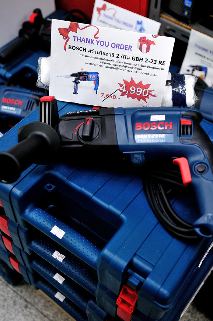 ภาพบรรยากาศการจัดงานโปรโมชั่น สินค้า BOSCH