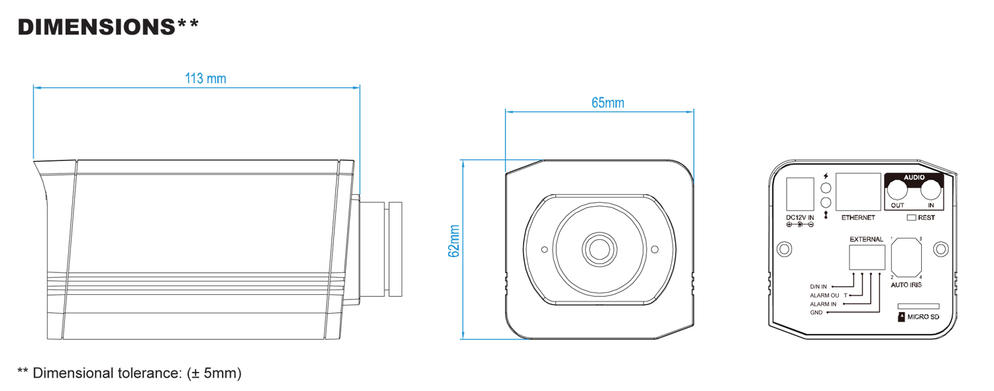 กล้องวงจรปิด รุ่น AVM500A