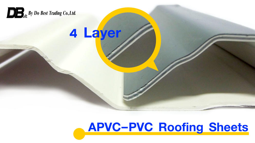 APVC-PVC Roofing Sheets 4 ชั้น