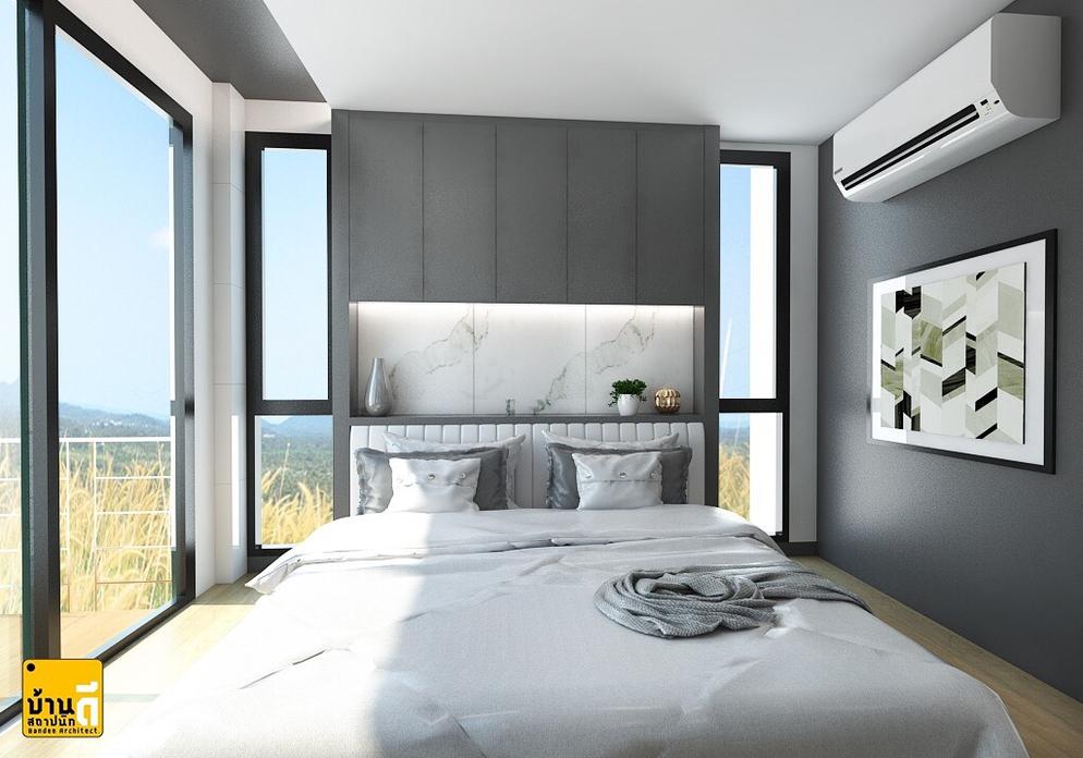 งานออกแบบและตกแต่งภายในห้องนอน Master Bedroom บ้านคุณบราลี ซวาเบอร์