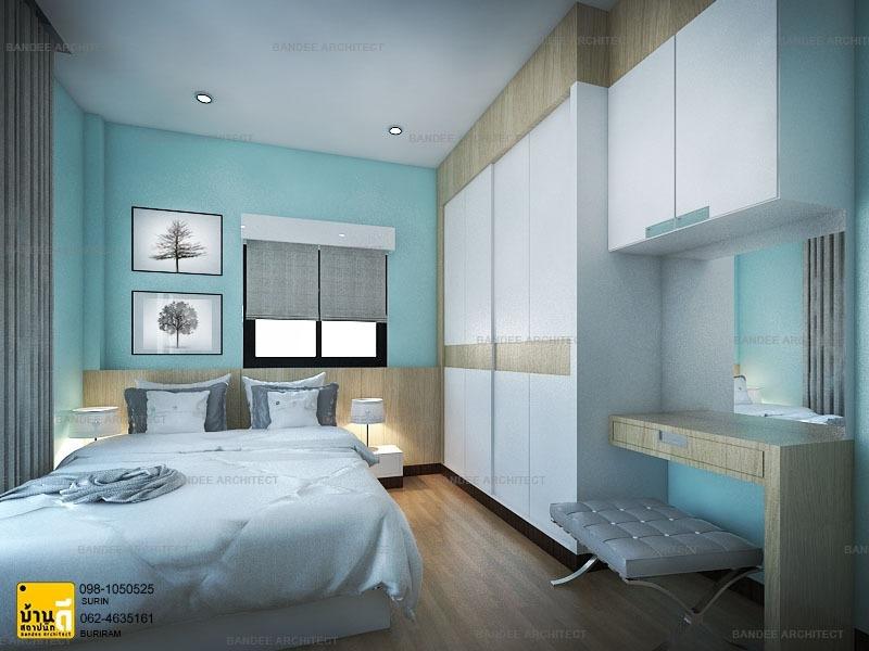 งานออกแบบและตกแต่งภายในห้องนอน(เปลี่ยนโทนสี) บ้านคุณฤทัย พิมพันธ์