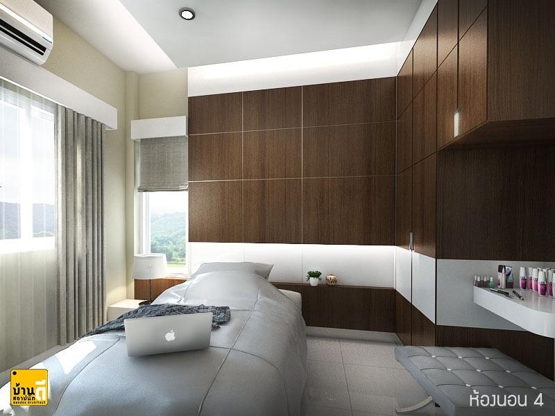 งานออกแบบและตกแต่งภายในห้องนอน บ้านคุณลัดดาวัลย์ ขันถม