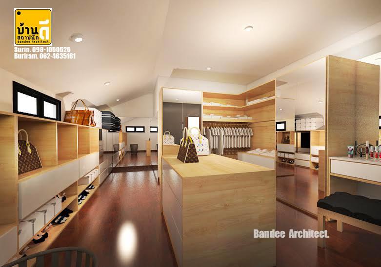 งานออกแบบและตกแต่งภายในห้องแต่งตัว บ้านนายแพทย์เก่ง  สืบนุการณ์