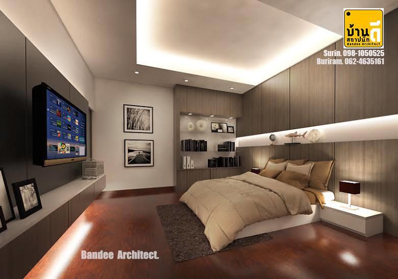 งานออกแบบและตกแต่งภายใน ห้องนอน บ้านนายแพทย์เก่ง สืบนุการณ์