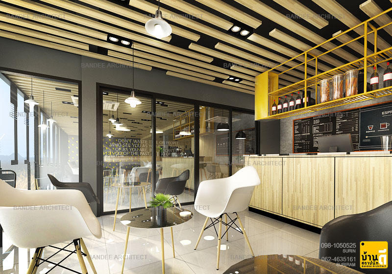 งานออกแบบและตกแต่งภายใน Lobby โรงแรม Seven Bee Boutique Hotel