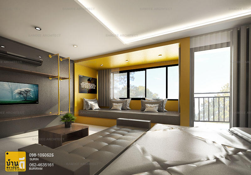 งานออกแบบและตกแต่งภายใน VIP Room โรงแรม Seven Bee Boutique Hotel