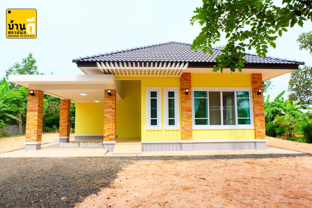 ผลงานการก่อสร้าง บ้านพ.ต.ต.แดง ศรีสมบูรณ์