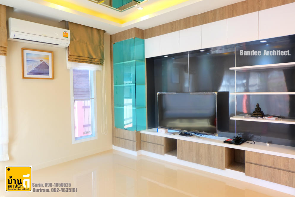ผลงานบ้านพญ.ศศิพิมล สารนอก+ตกแต่งภายในบิ้วอิน