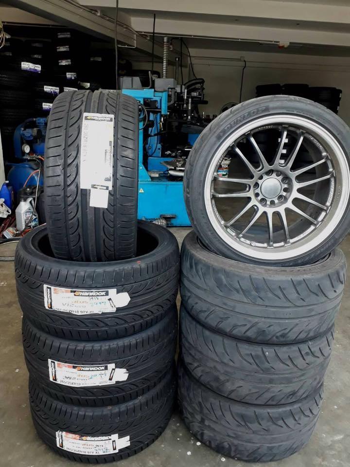 เปลี่ยนยาง Hankook V12