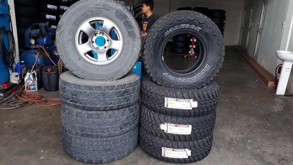 เปลี่ยนยาง Hankook RT03 Mud สำหรับรถ 4x4