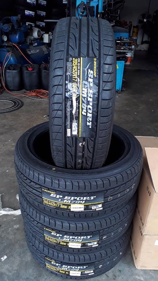 เปลี่ยนยาง Dunlop และล้อแม็กซ์